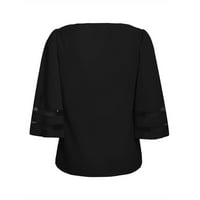 Ženski ljetni vrhovi casual v vrhovi vrata kratki rukav duks pulover majica majica za bluzu