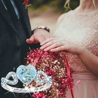 Medcursor Women Modni šuplji srčani uzorak godišnjica prsten za vjenčani prsten