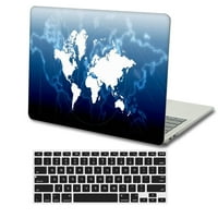 Kaishek Hard Case Cover kompatibilan sa MacBook Pro 14 sa XDR displejom dodirnite ID tipa C + crni poklopac