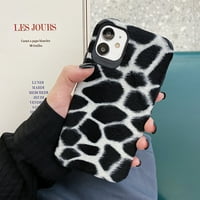 Toyella plišani leopard Ispis telefonskog telefona crna bijela iPhone 8
