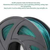 Walfront 3D filament pisača prozirna zelena boja dugih pločica za tisak materijala za potrošnju 1kg