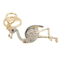 Slatka tipkala, Flamingo izgled Flamingo ključev lanac osjećati ugodno legura cinka, slatka moda za