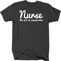 Medicinska sestra umjetnost saosećanja za medicinsku a majicu za muškarce 2xl tamno siva