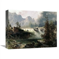u. Rocky Mountain Stream Art Print - Albert Bierstadt