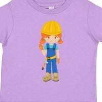 Inktastična konstrukcija djevojka, narančasta kosa, slatka djevojka, čekić poklon toddler toddler djevojka