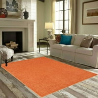 Ambiant Color World Collection PET Friendly Prostor Rugs Orange - 6 '8'