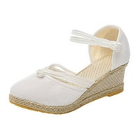 Sandale za žene Ženske cipele posteljine sandale Platform Wedge Sandals Moda Svestrana pletena kopča