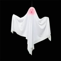 SKSLOEEg Halloween ukrasi viseći LED svjetlo Ghost ukrasi šešira, osvijetljeni užareni duhovi vještica