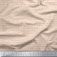 Soimoi poliester Crepe tkanina ručna nacrtana krivulja za kosiju tisak Šivenje tkanine dvorište široko