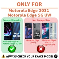 Osobni tanak slučaj kompatibilan za Motorola Edge Edge 5G UW, slatka pomfrit Print, lagan, fleksibilan,