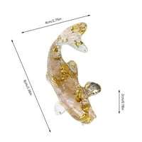 Figurine Kolekcionarstvo Diamond Rhinestone Prirodni šljunak Drop ljepilo Fish Oblik mali ukrasi Dekoracija