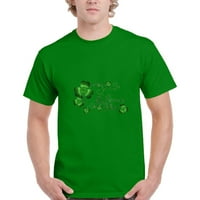 Hanas Muška odjeća St Patrickov dan tiskani muški majica s kratkim rukavima s kratkim rukavima Top Green