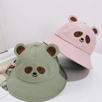 Tureclos Cartoon Bear Bucket Hat Slatka ljetna kanta za sunčanje Šitoka široka brana ribarska kapa za