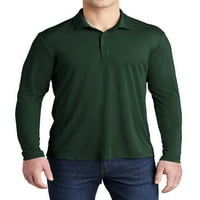 Mafoose Muški Posi-UV pro dugih rukava Polo majica Šuma Zelena X-mala