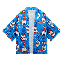 Dan nezavisnosti Kimono Robe Cloak Stylish Funny Animacijske boje Poklopac poklopca za muškarce za svakodnevno