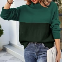 Dupci apsurda za žene zazor pulover Loose Turtleneck casual pleteni zbirni džemperi s dugim rukavima