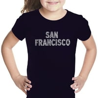Majica umjetničke djevojke pop umjetnost - San Francisco četvrti