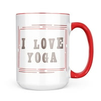 Neonblond I Love Yoga Kraft Paper Art Ručna ručna poklon za ljubitelje čaja za kavu