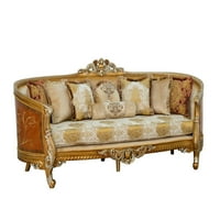 Imperial luksuzno Brown & Gold Luxor II sofa evropskog nameštaja Čvrsto drvo Klasično