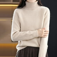Dukseri za žene jesen Novi turtleneck džemper labav veliku veličinu debela pletena džemper donja košulja