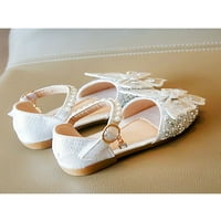 Oucaili Kids Flats Comfort Mary Jane Sandale Magic Trake Princess cipela Prozračna gležnjače za ples