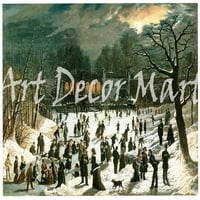 Central Park Winter - platna ili fino štampana zidna umjetnost