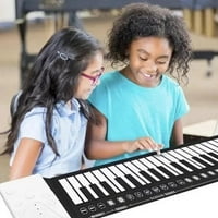 Ključevi Roll up klavir nadograđena numerička prijenosna klavirska naljepnica za djecu početnik - crna