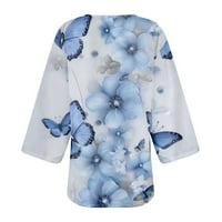 Ženski kardigani Lagani cvjetni print Puff rukav kimono labav pokrov za majicu Top Jacket