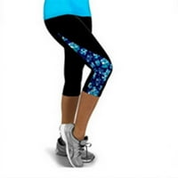 Xinqinghao joga gamaše za žene visoki struk Fitness Yoga Sport hlače Sideno tiskano rastegnuto stopanje