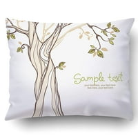 Dizajn sa stiliziranim pokrivačem jastučni jastučni jastuk drveća