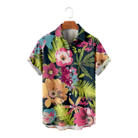 Cvijeće Ljeto Muške Havajske dječake Djeca Vintage 3D Ispiši labave majice Muška majica Modna odjeća,