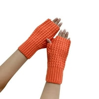 FABIURT Ženske rukavice žene jesen i zimska puna boja multikolor twist pletene vunene rukavice, b