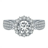 SKPBlutn prstenovi za žene djevojke bijeli kamen vjenčani angažman nakit prsten pokloni