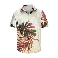 Caveitl Muške majice Ljeto, muška majica 3D ne pozicioniranje Havajska majica kratkih rukava majica