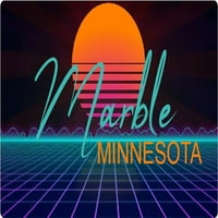 Mramorna Minnesota Vinil Decal Stiker Retro Neon Dizajn